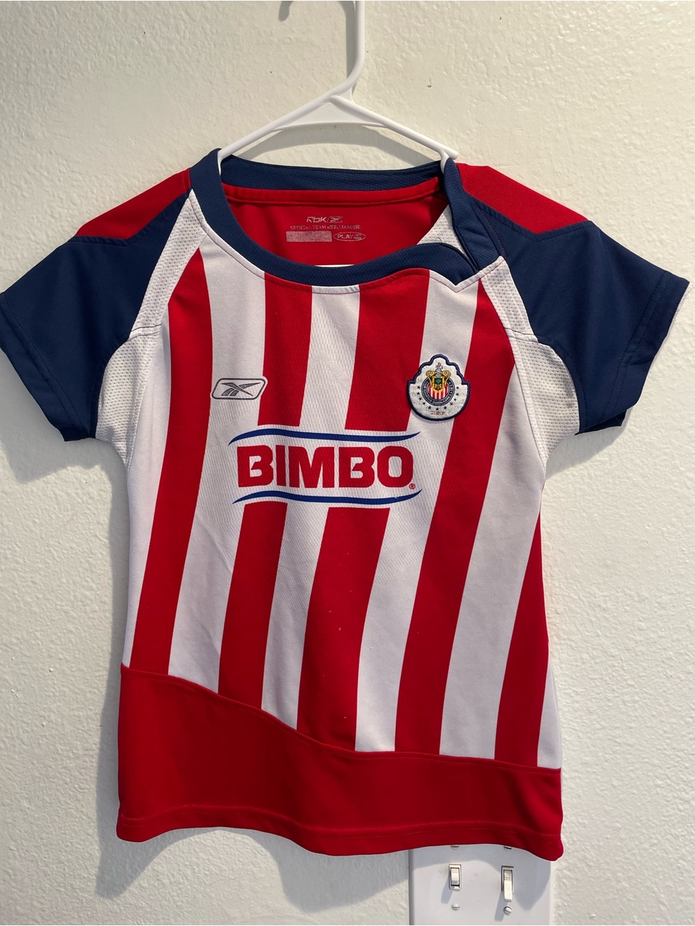 VTG 2007 Chivas Guadalajara Home Jersey | Youth M BlokeCore Reebok RBK Bimbo